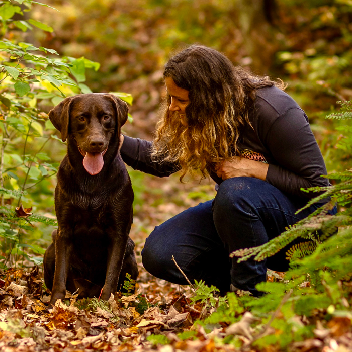 Le Médaillé d'or - Éducateur canin Catherine avec Écho